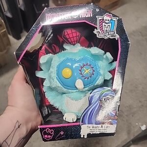 Ghoulias Pet Sir Hoots A Lot 6" Plush - Monster High - Mattel - 2013 * NRFB